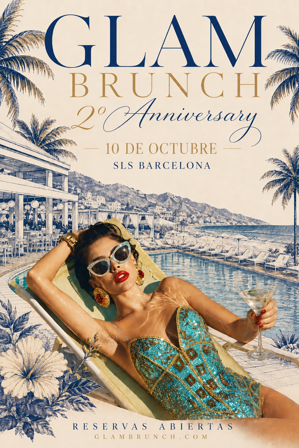 GLAM Brunch 2º aniversario en SLS Barcelona el 10 de octubre