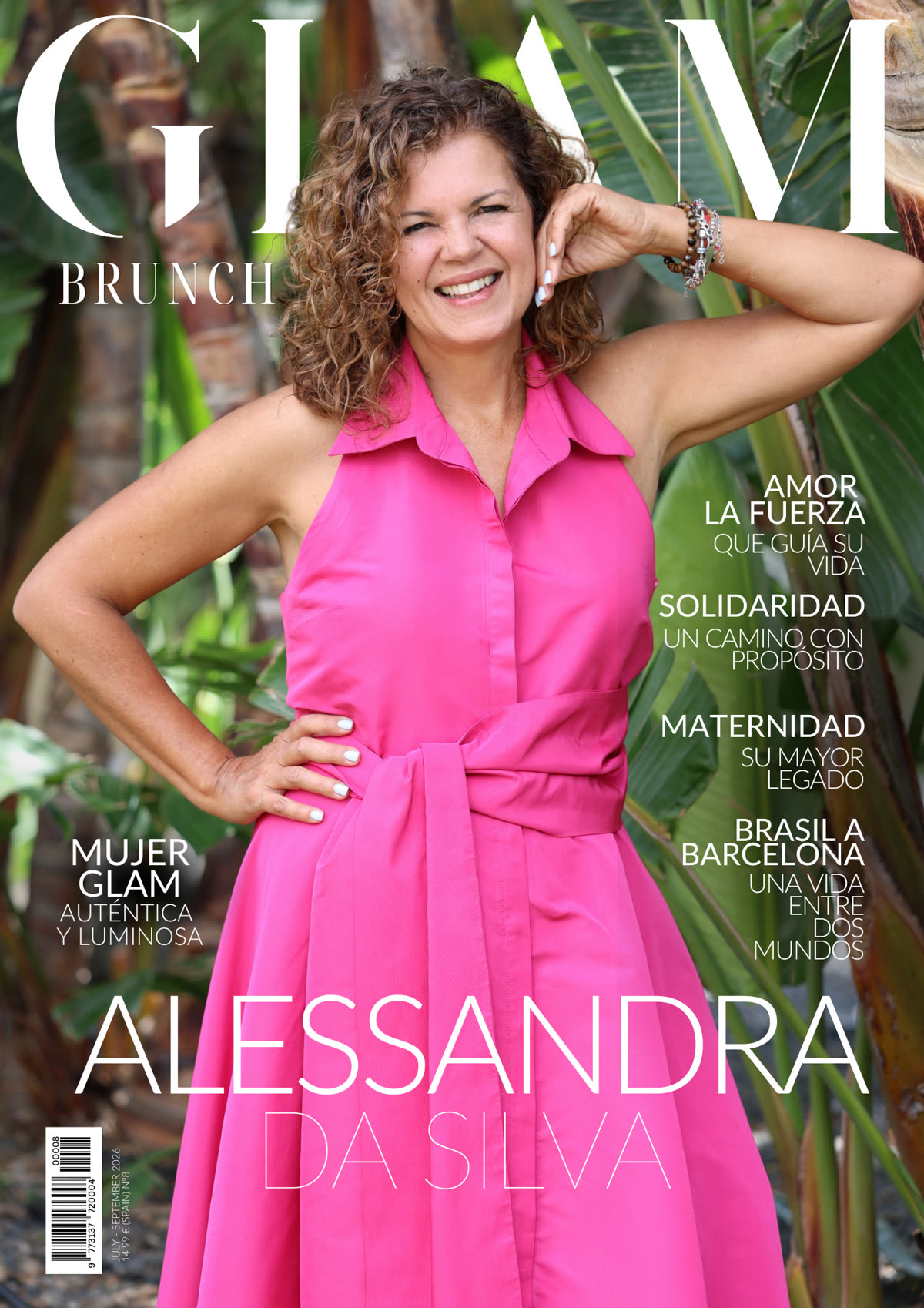 Portada de Glam Brunch Magazine con Alessandra da Silva