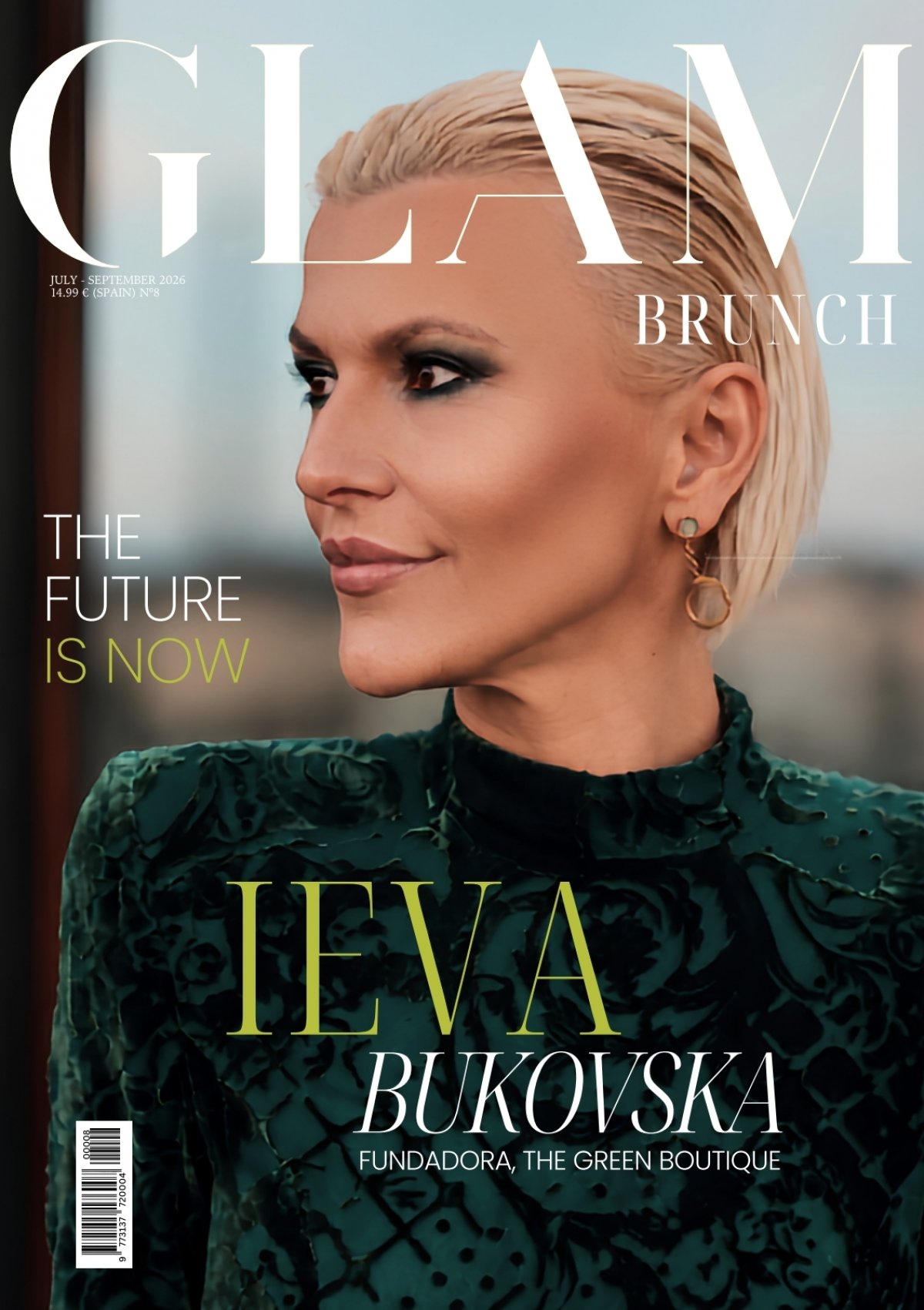 Portada de Glam Brunch Magazine con Ieva Bukovska
