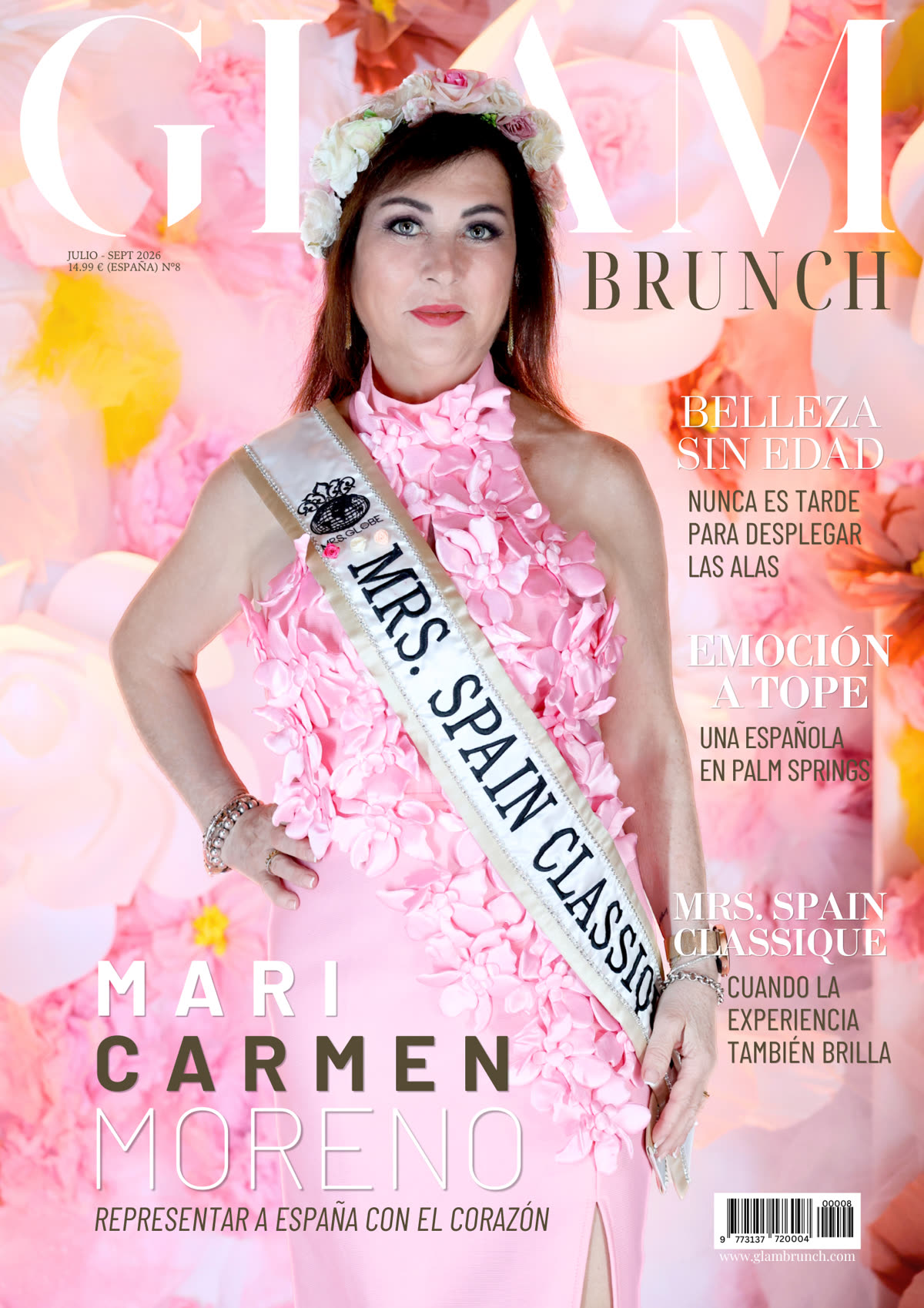 Portada de Glam Brunch Magazine con Mari Carmen Moreno