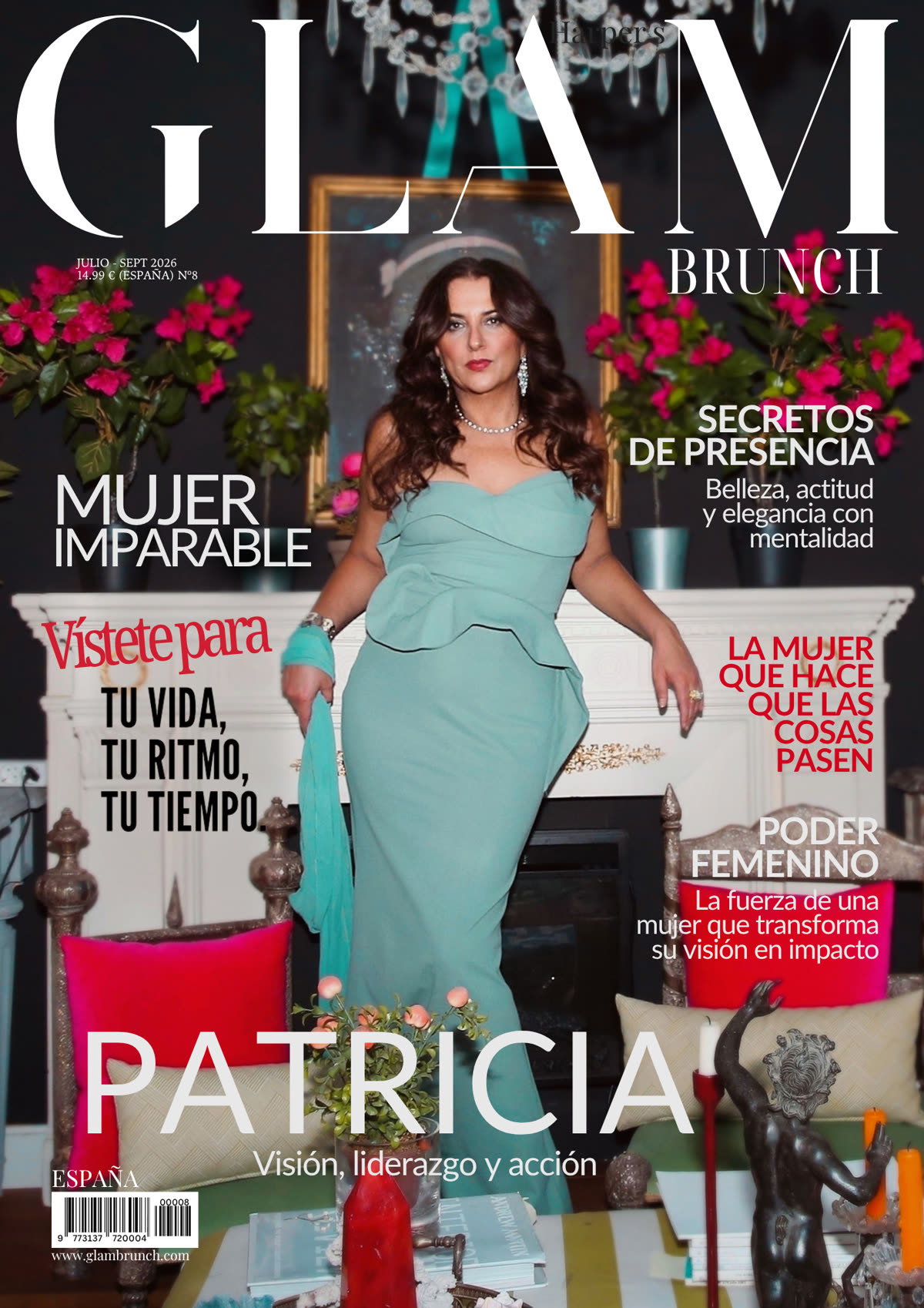 Portada de Glam Brunch Magazine con Patricia Curty