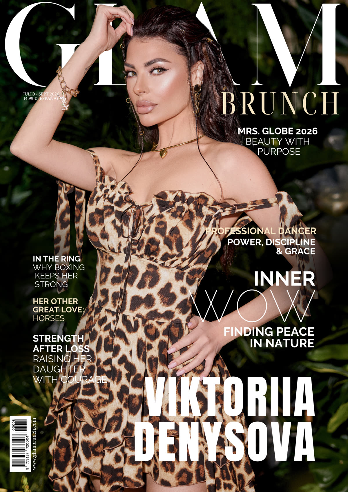 Portada de Glam Brunch Magazine con Viktoriia Denysova